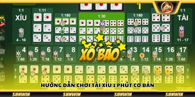 Cách chơi Tài Xỉu 1 phút cơ bản