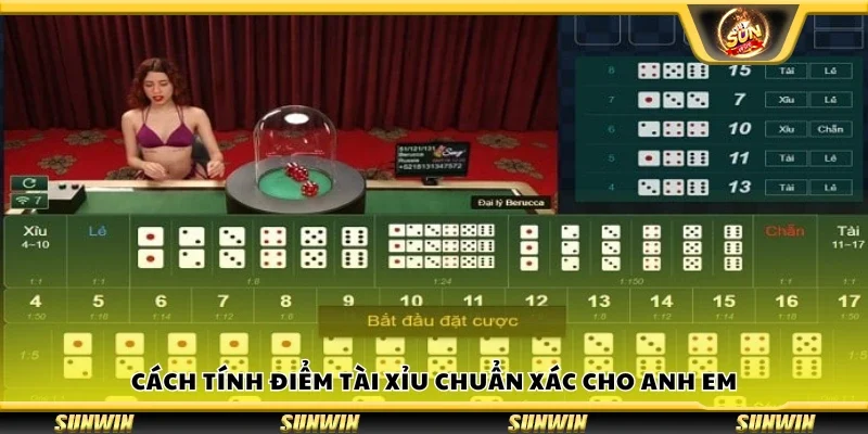 Cách tính điểm Tài Xỉu chuẩn xác cho anh em