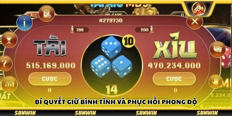 Mẹo giữ bình tĩnh và phục hồi phong độ